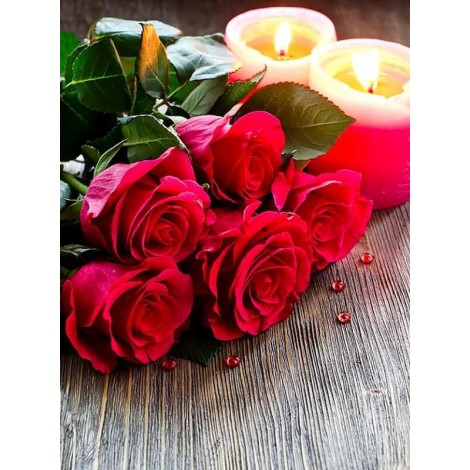 Candles & Roses Painting Kit