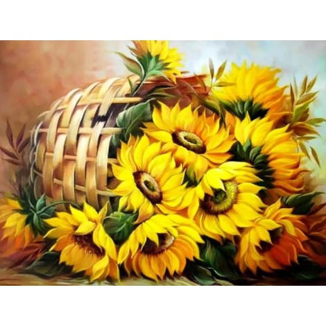 Sunflowers Basket - Diamond Painting Kit