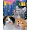 Cats in Winter - Paint by Diamonds