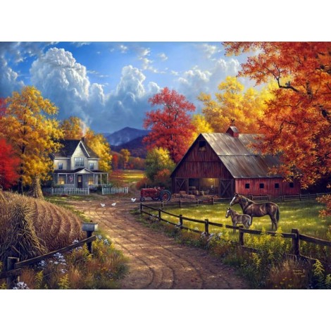 Farm Picture Paint by Diamonds