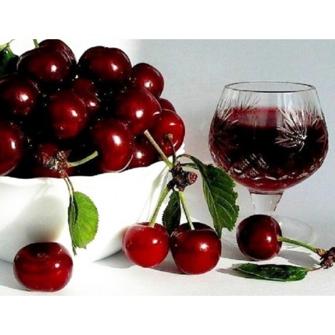 Cherry Wine Diamond Painting