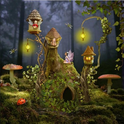 Little Fairies in their Magical Houses