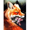 Fox & Blossoms - Paint by Diamonds