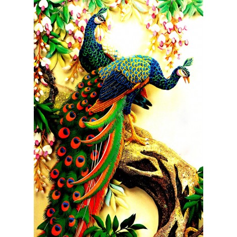 Colorful Peacock Diamond Painting