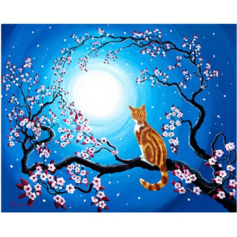 Cats on Trees DIY Diamond Paintings