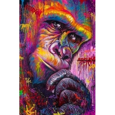 Colorful Gorilla Art Diamond Painting